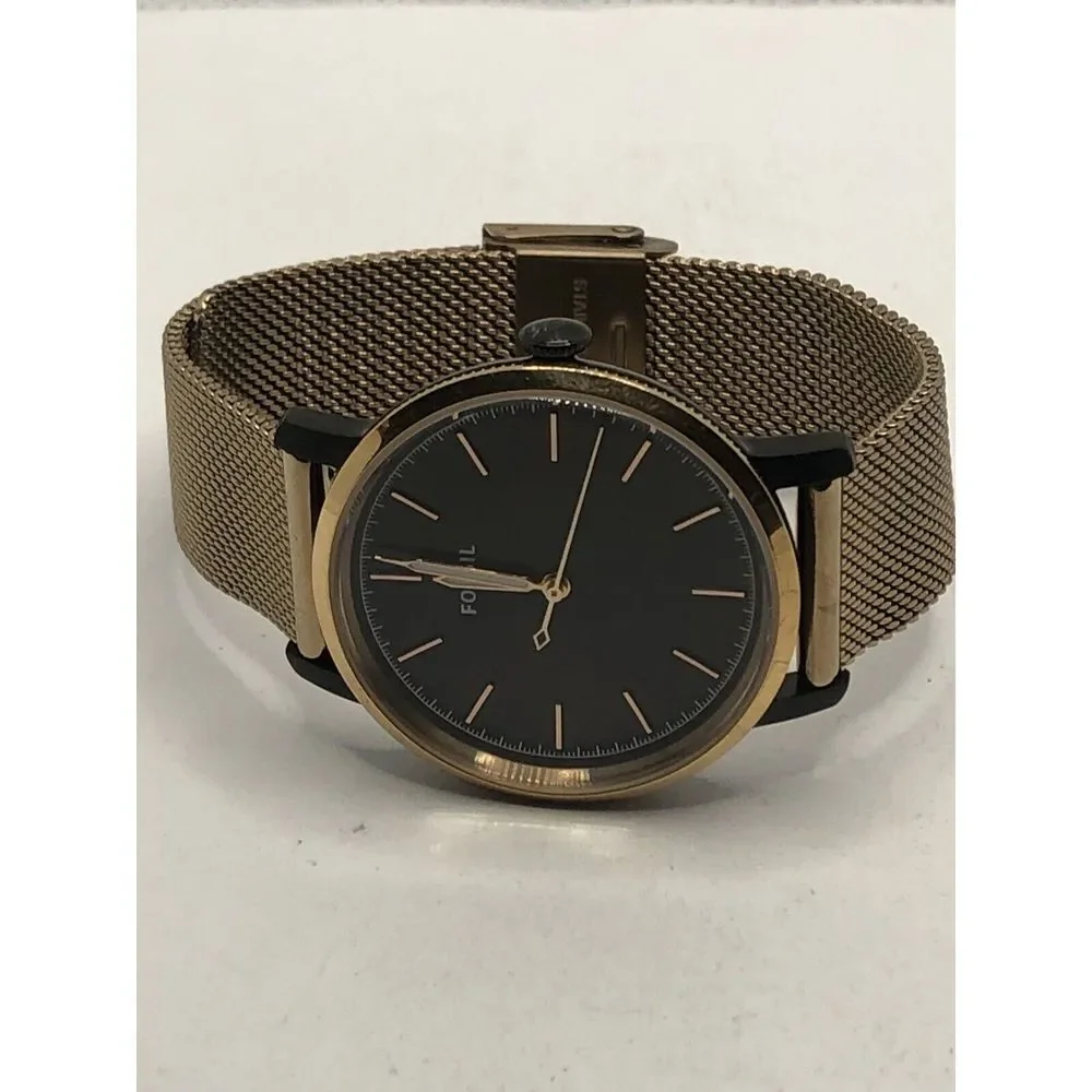 Fossil ES4467 Women's Stainless Steel Analog Black Dial Quartz Wrist Watch OP493